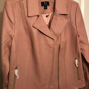 NEW G by Guliana (Rancic) Leather Moto Jacket